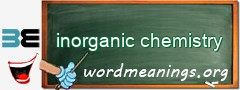 WordMeaning blackboard for inorganic chemistry